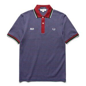 New Nicholas Daley x Navy Fred Perry Edition Cotton Polo Size S